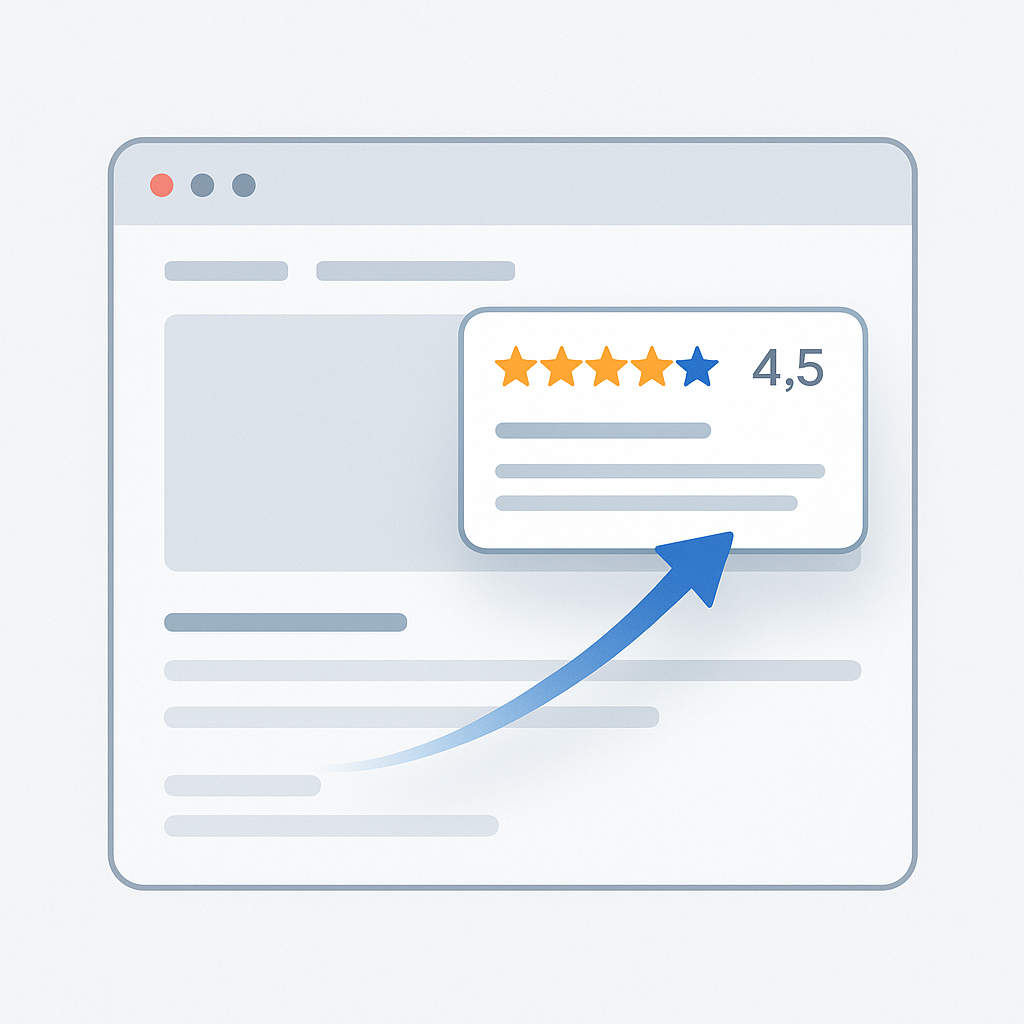 Googlerecensioner direkt på webbsidan