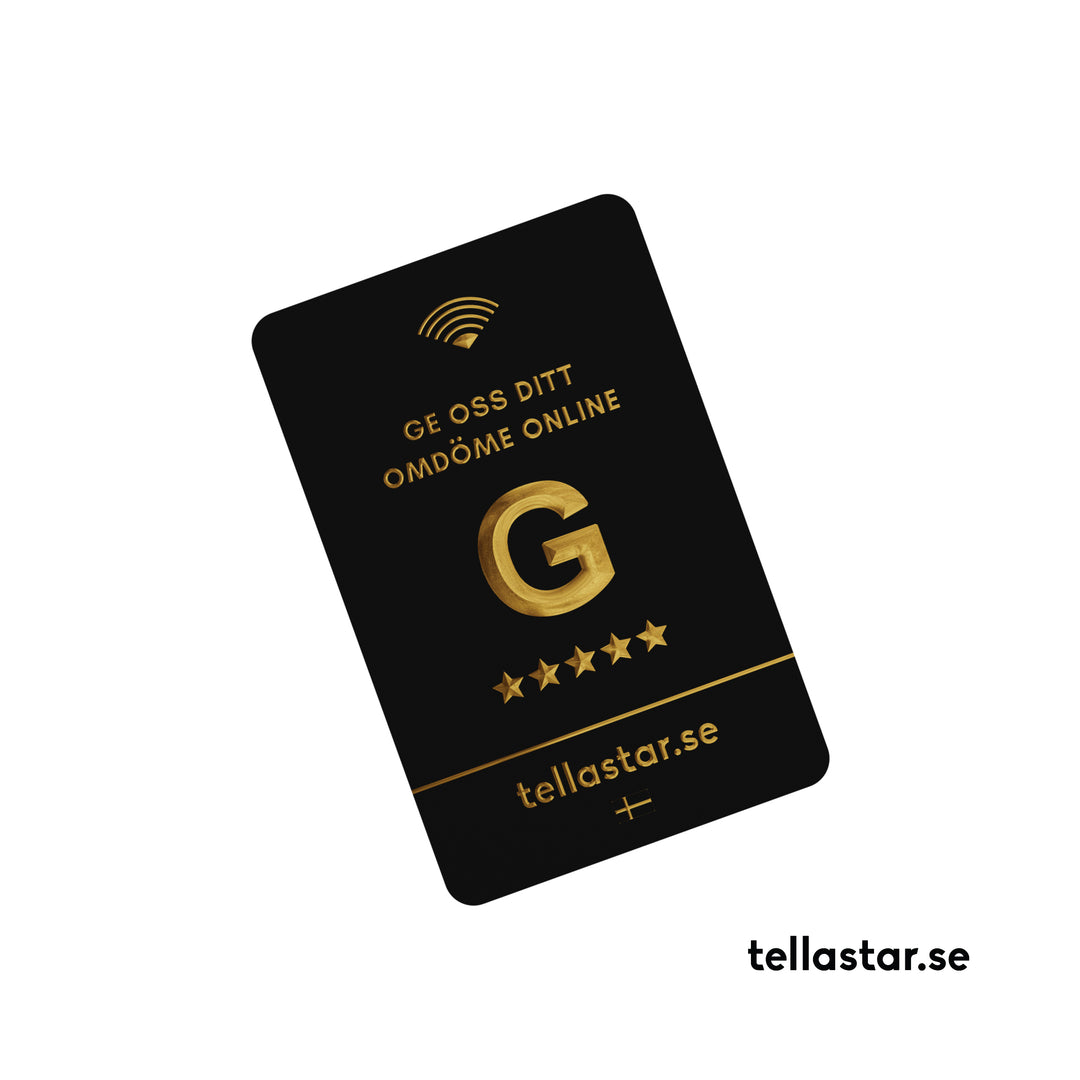 Google Review Kort | Recensioner För Google | TellaStar™